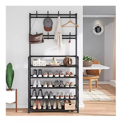 Organizador Multifuncional Zapatero Perchero 4 En 1 Ideal