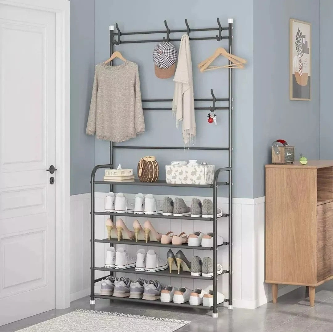 Organizador Multifuncional Zapatero Perchero 4 En 1 Ideal