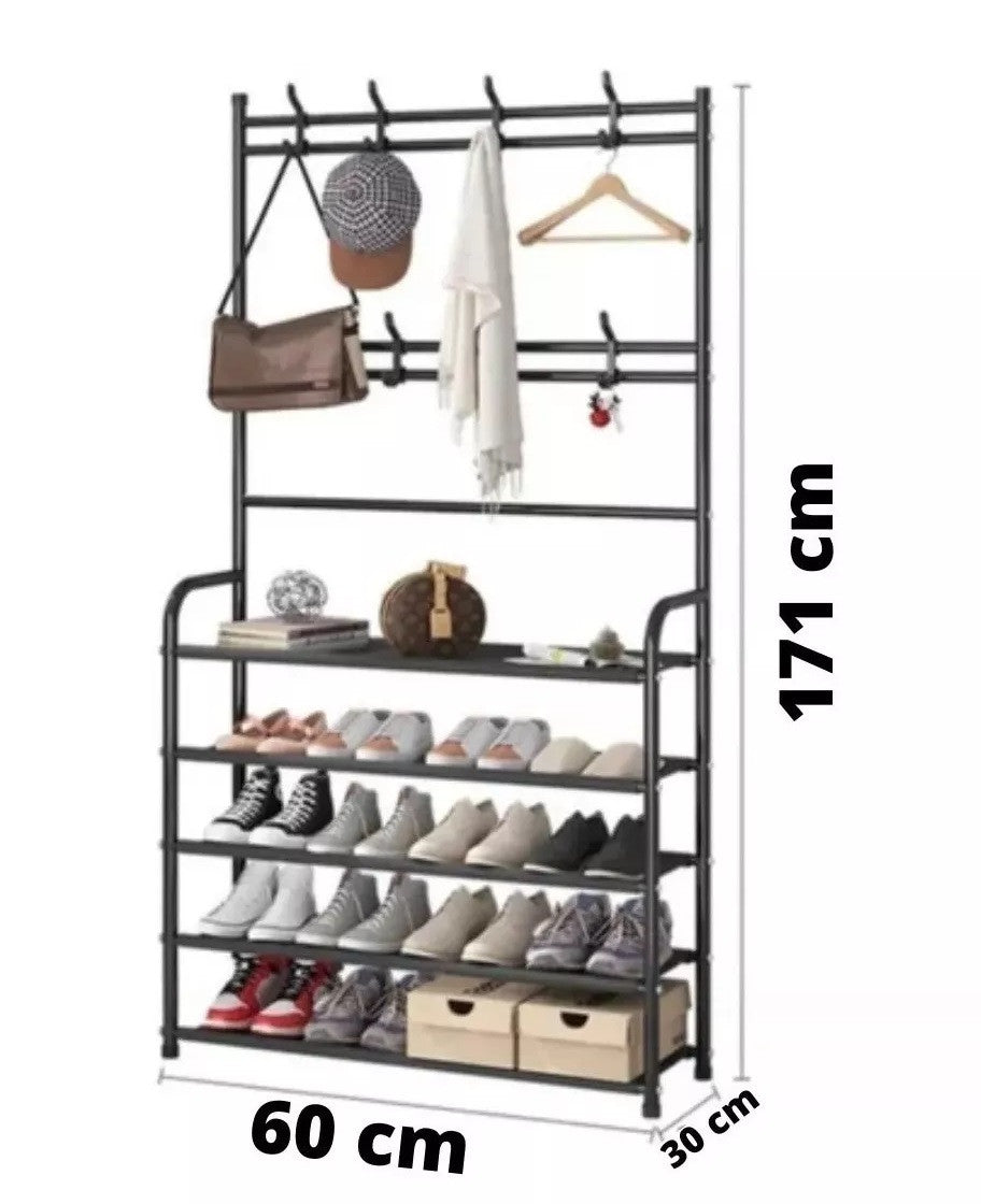 Organizador Multifuncional Zapatero Perchero 4 En 1 Ideal