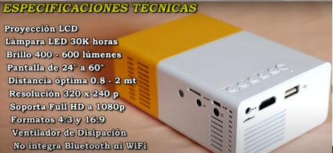 Proyector de video YG300